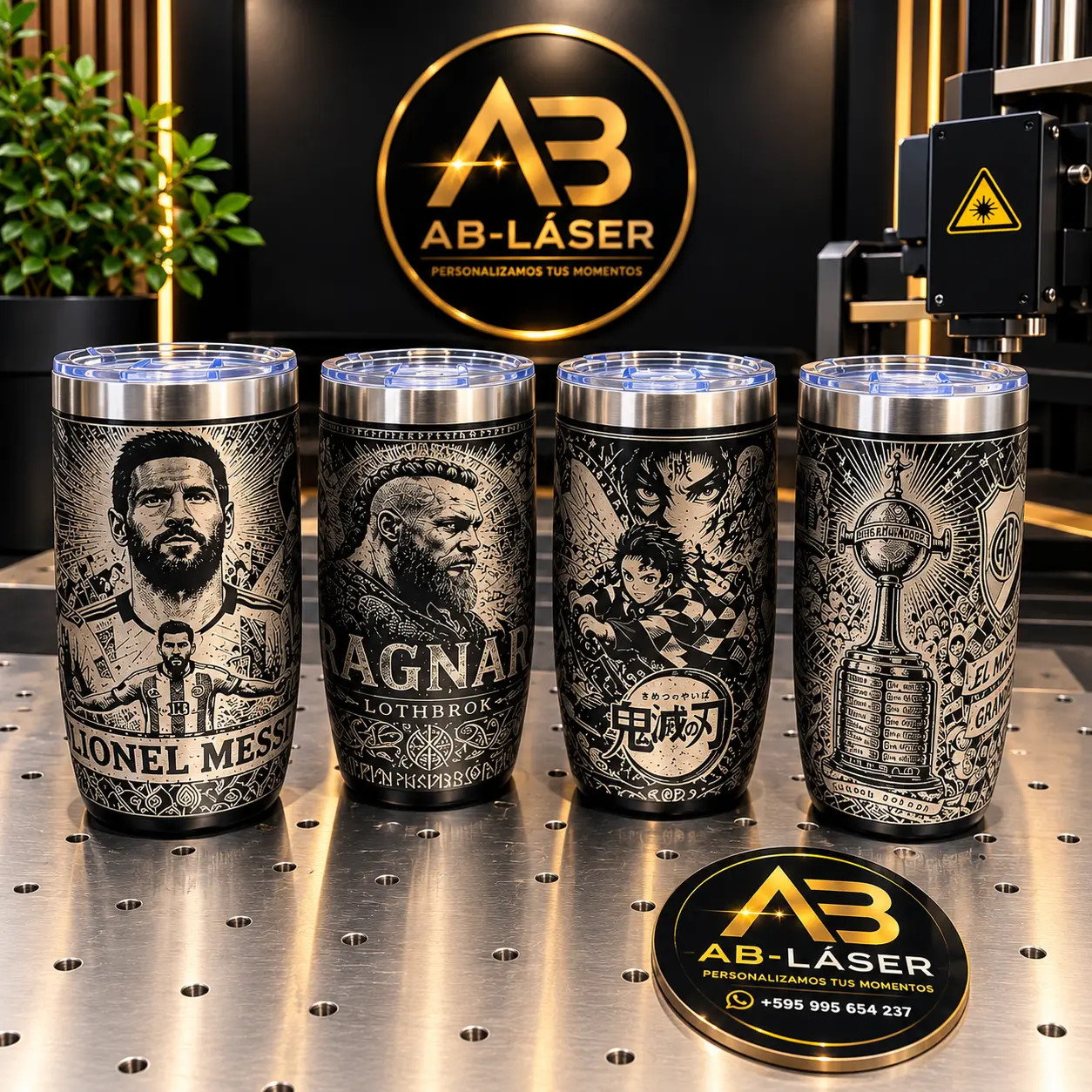 Productos con grabado láser de AB-LÁSER